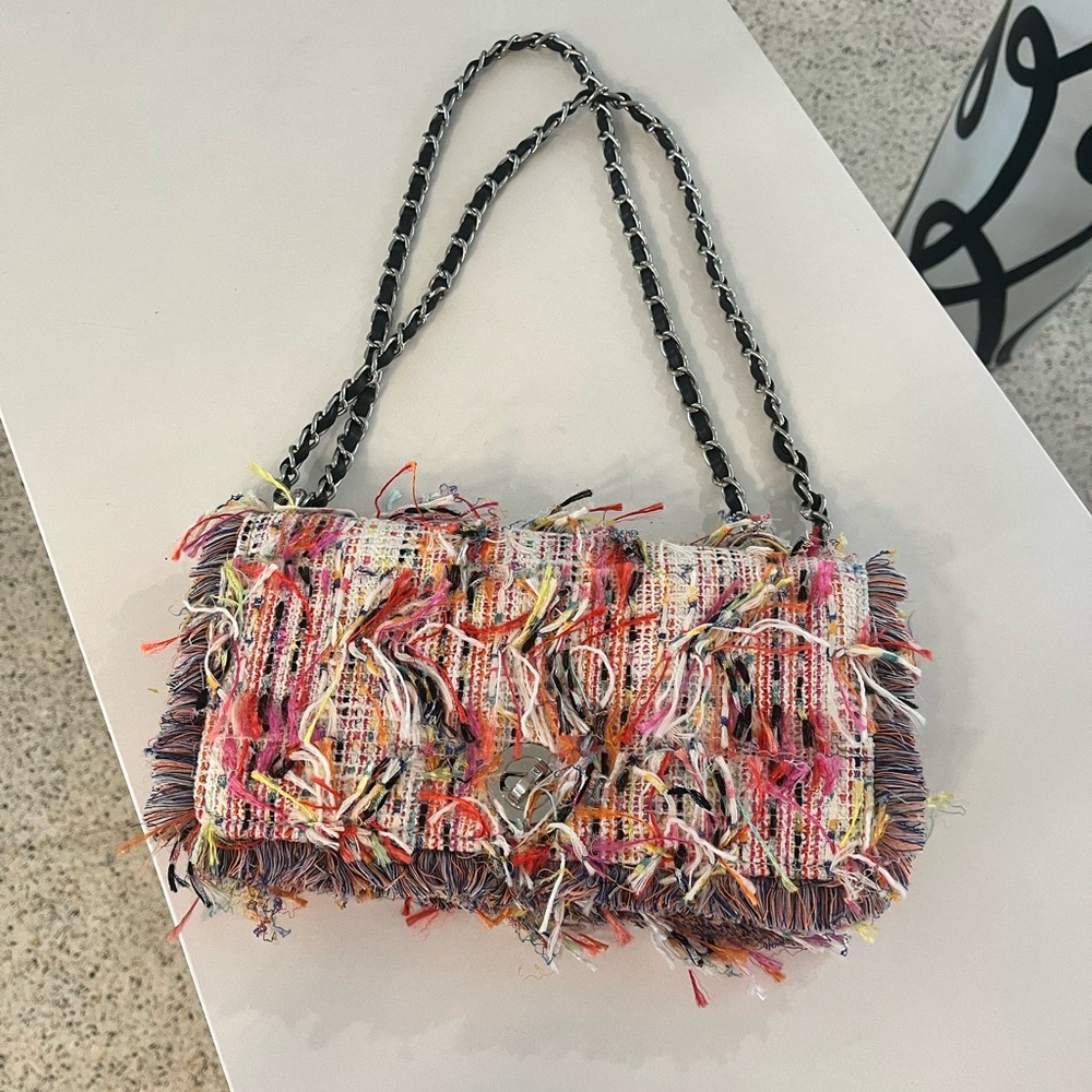 Zara Basic Purse Multi Color Mint Condition 10x5x2 - image 1